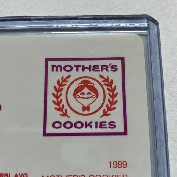 1989 Mothers Cookies Ken Griffey Jr Seattle Mariners Rookie Card RARE - Picture 4 of 4